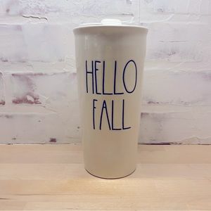 Rae Dunn HELLO FALL travel mug coffee tumbler
